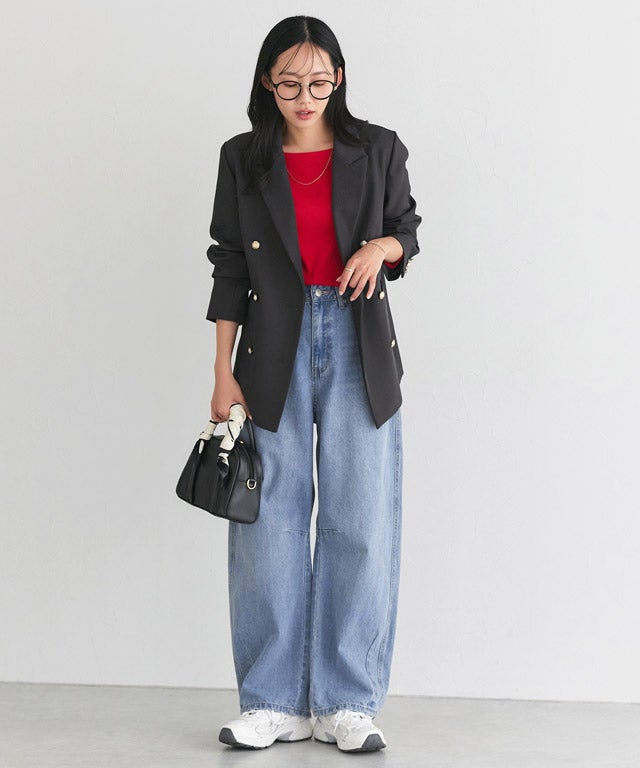 162cm / サックス / M