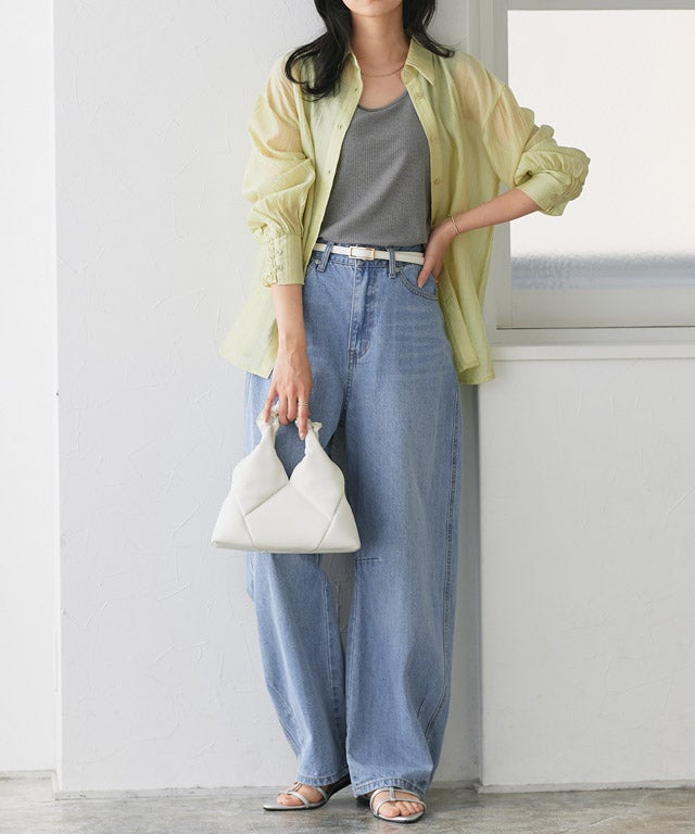 162cm / サックス / M