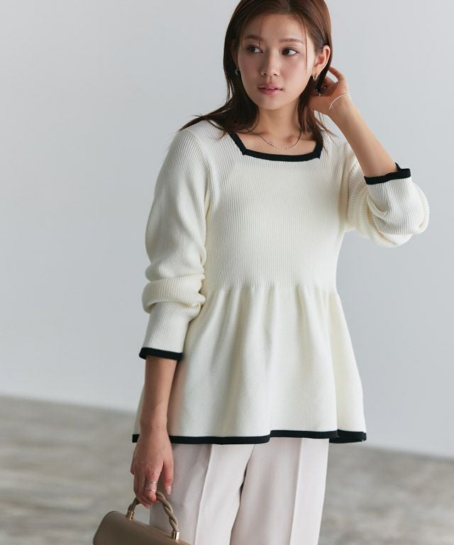 166cm / オフホワイト×ブラック / M