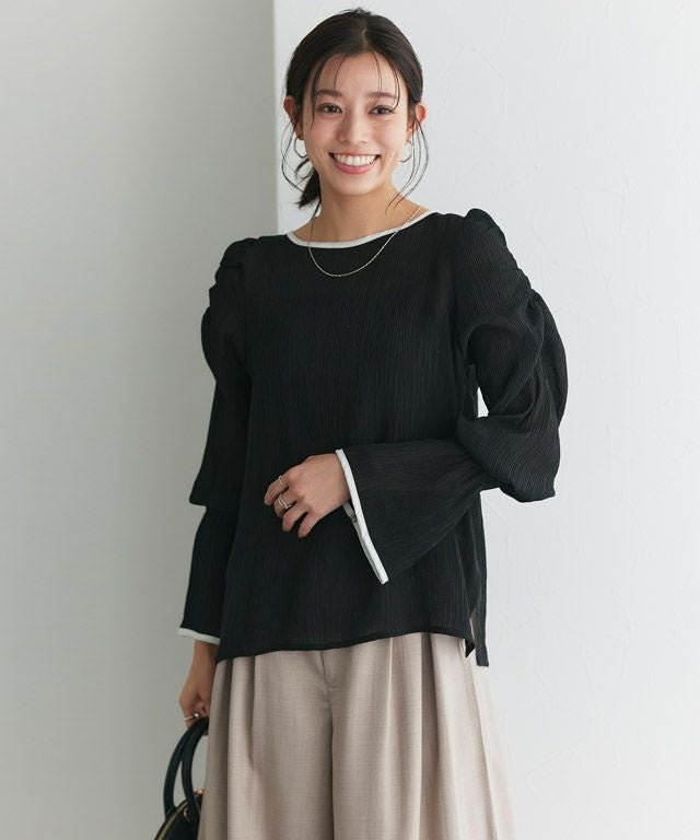 167cm / ブラック×アイボリー / M