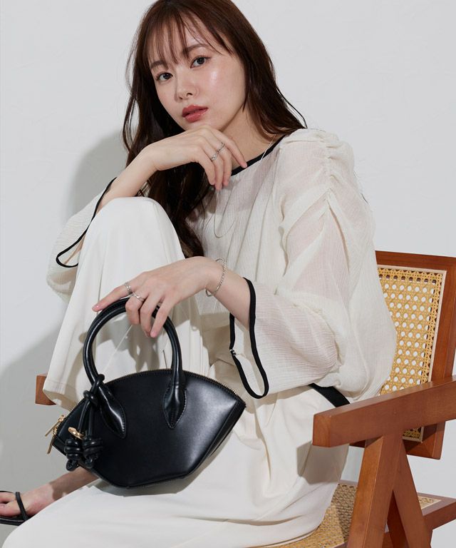 167cm / アイボリー×ブラック / M