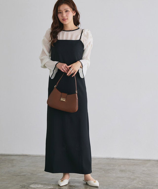 166cm / アイボリー×ブラック / M