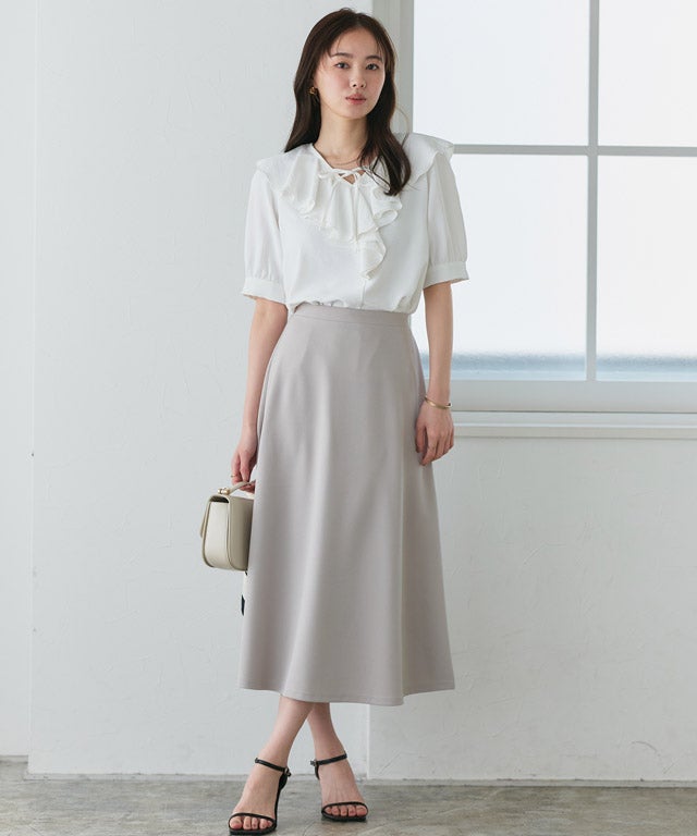 167cm / ライトグレー / ミドル丈 / M