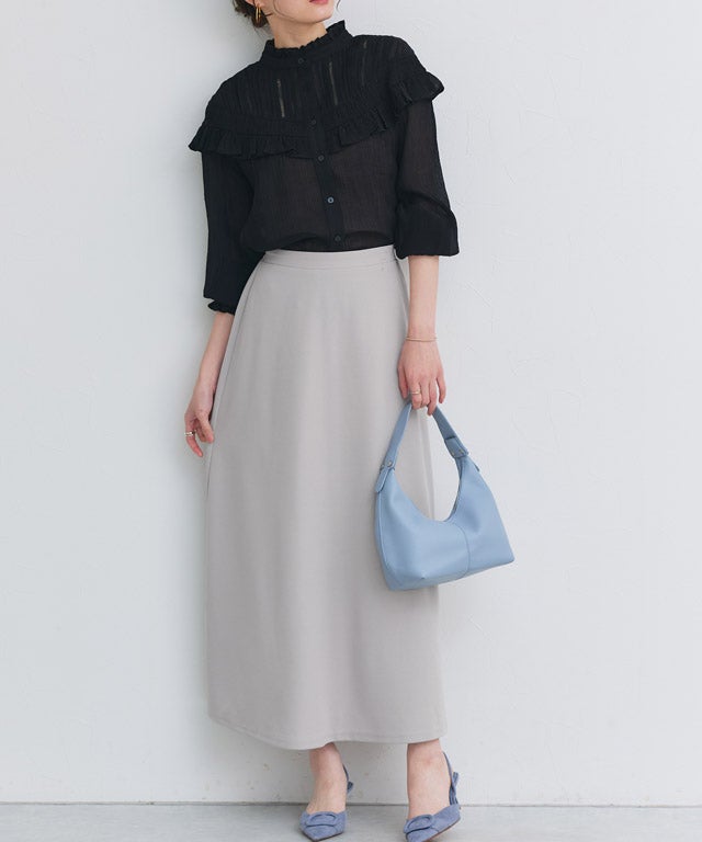 167cm / ライトグレー / ロング丈 / M