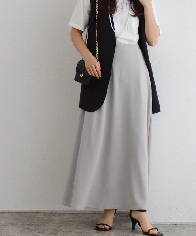 157cm / ライトグレー / ロング丈 / M