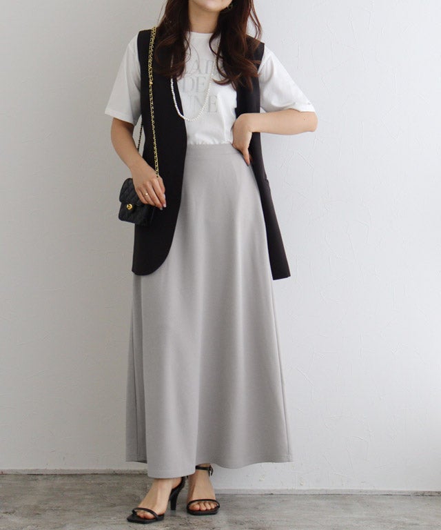 157cm / ライトグレー / ロング丈 / M