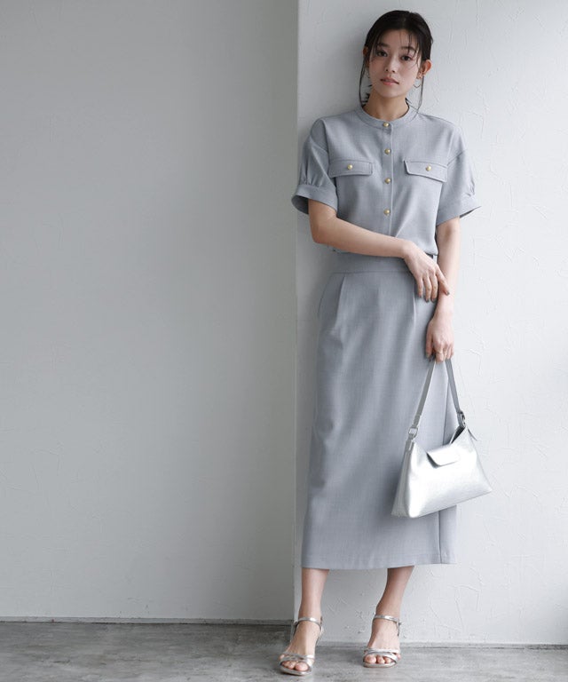 167cm / 杢アイスグレー / M