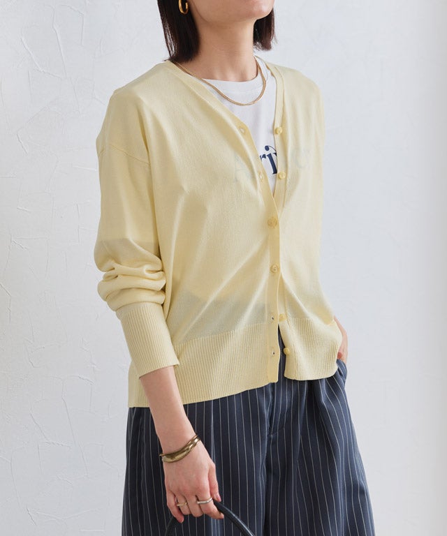 163cm / クリームイエロー / ミドル丈 / M