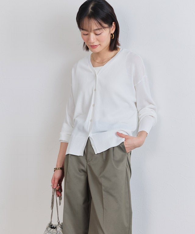 163cm / オフホワイト / ミドル丈 / M