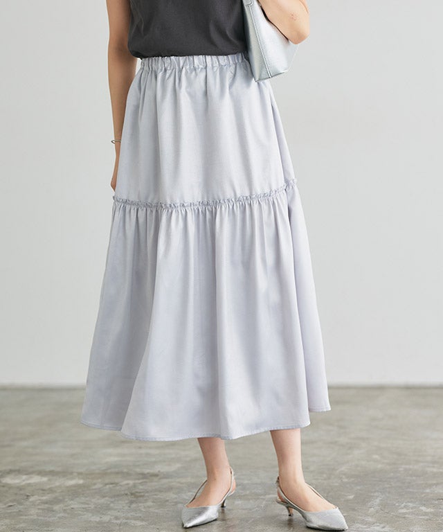 シャイニーギャザースカート