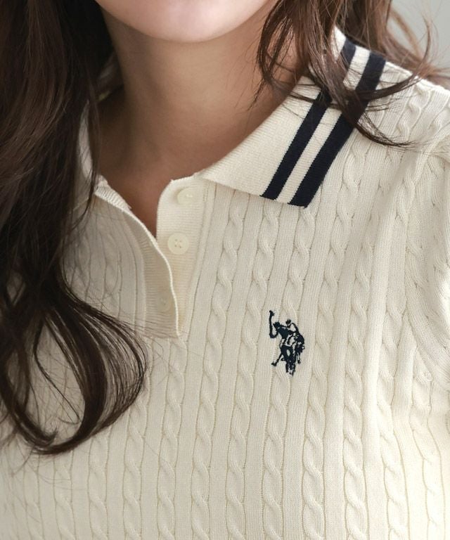 166cm / アイボリー×ネイビー / M