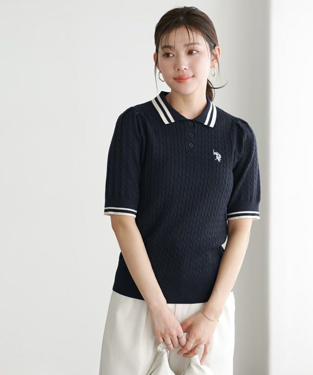 166cm / ネイビー×アイボリー / M