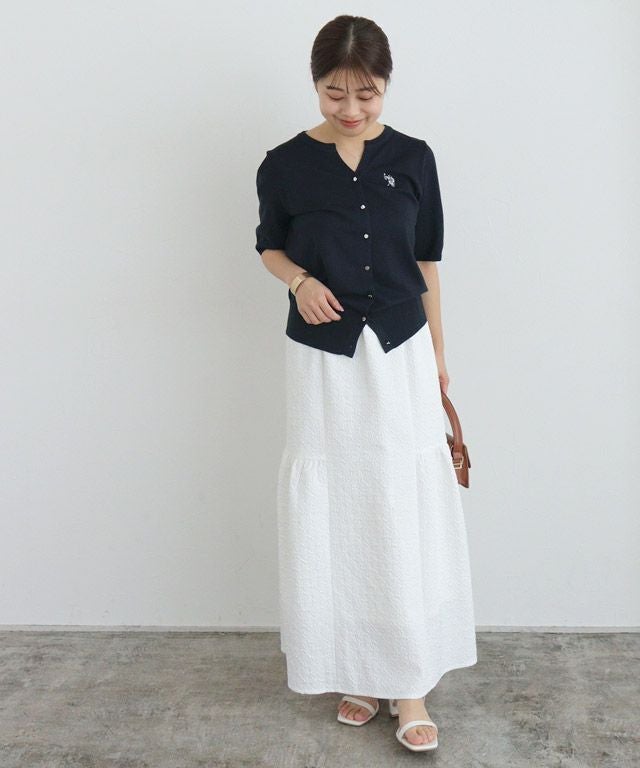 150cm / ネイビー×オフホワイト / M