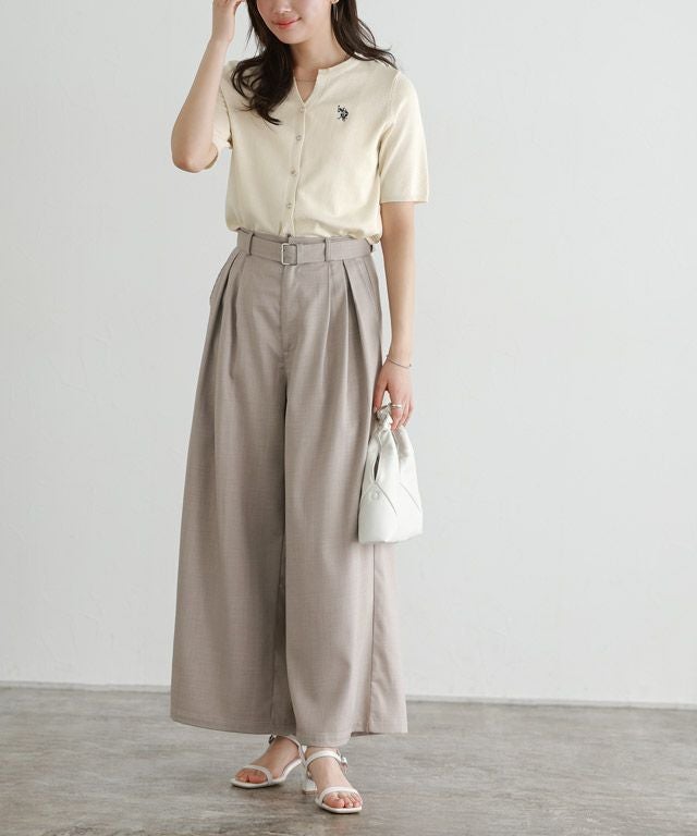 166cm / アイボリー×ネイビー / M