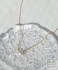 ストーンVトップショートネックレス