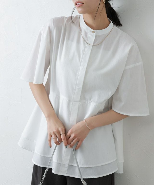 アウトレットSALE！】ティアードチュニックブラウス【Pierrot