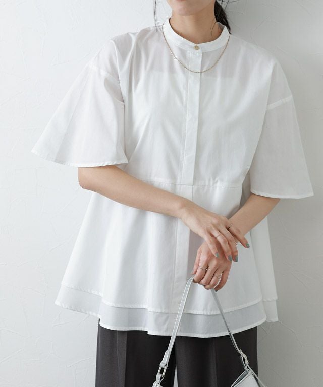 アウトレットSALE！】ティアードチュニックブラウス【Pierrot