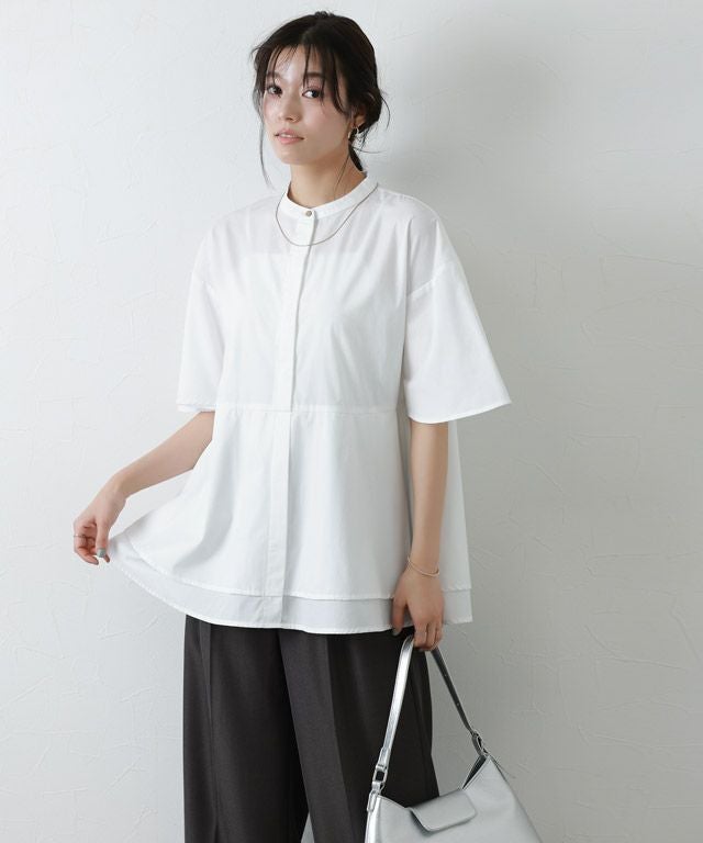 アウトレットSALE！】ティアードチュニックブラウス【Pierrot
