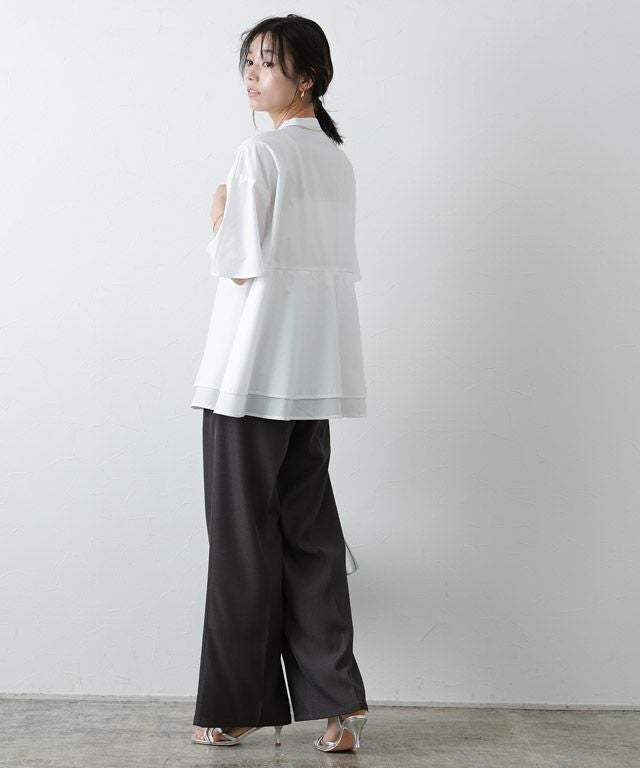 アウトレットSALE！】ティアードチュニックブラウス【Pierrot