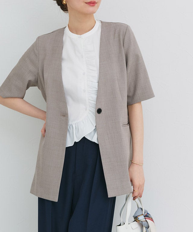 167cm / B / 杢グレージュ / M