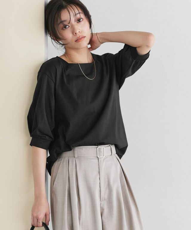 167cm / ブラック / スクエアネック / M