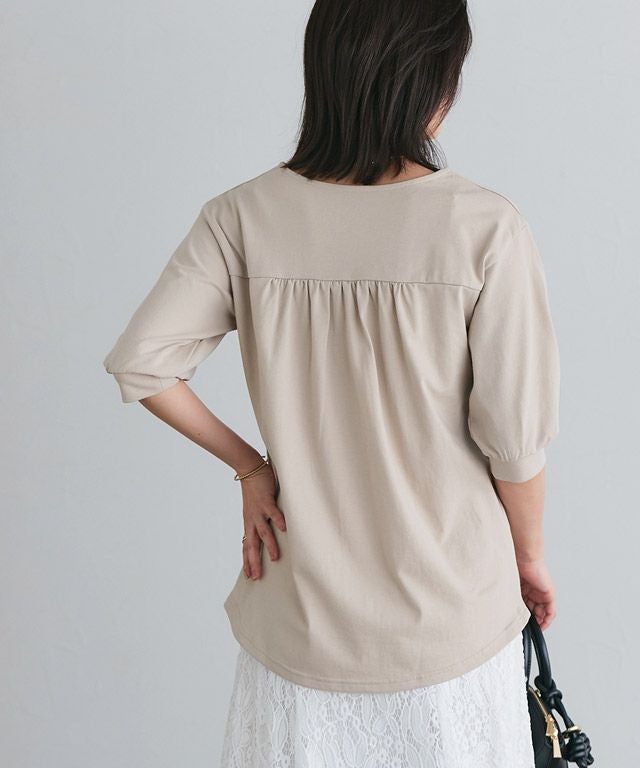 167cm / グレージュ / スクエアネック / M