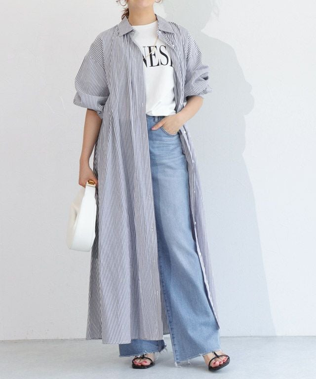 157cm / オフホワイト×ネイビー / M