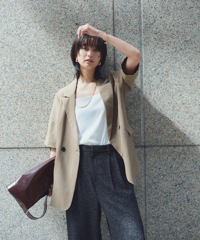 166cm / ブラックミックス / M
