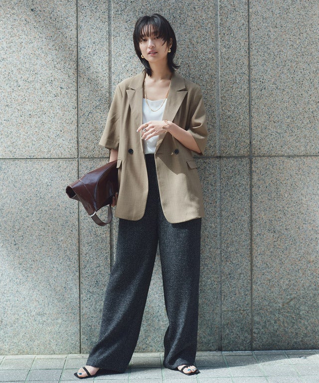 166cm / ブラックミックス / M