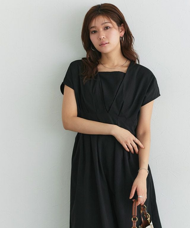 ウエストタックフレンチスリーブワンピース | 【公式】Pierrot（ピエロ