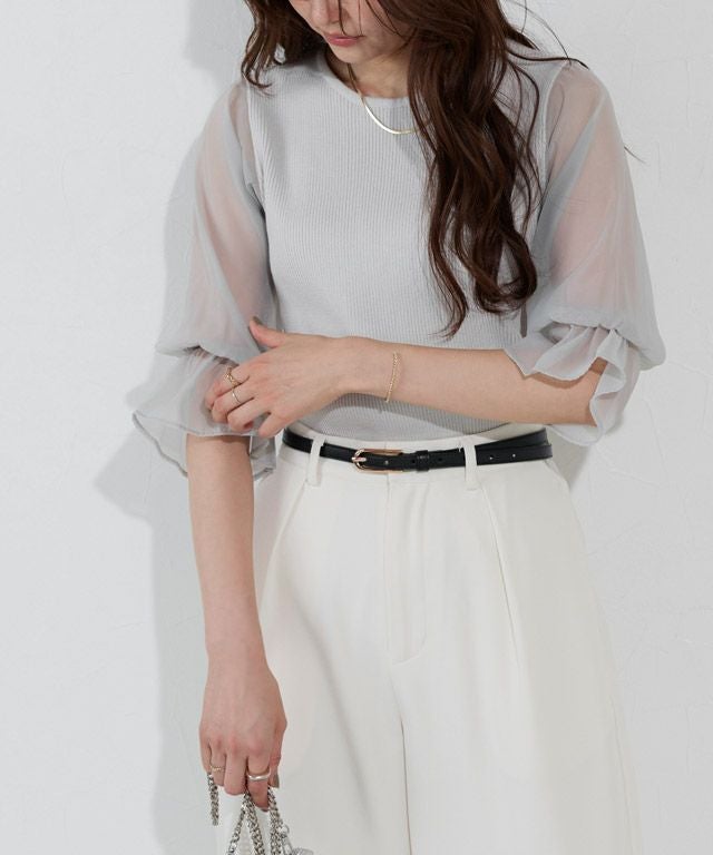 166cm / クルーネック / グレー/ M