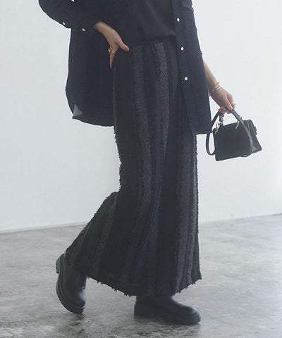 [RASW]ストライプジャカードIラインスカート