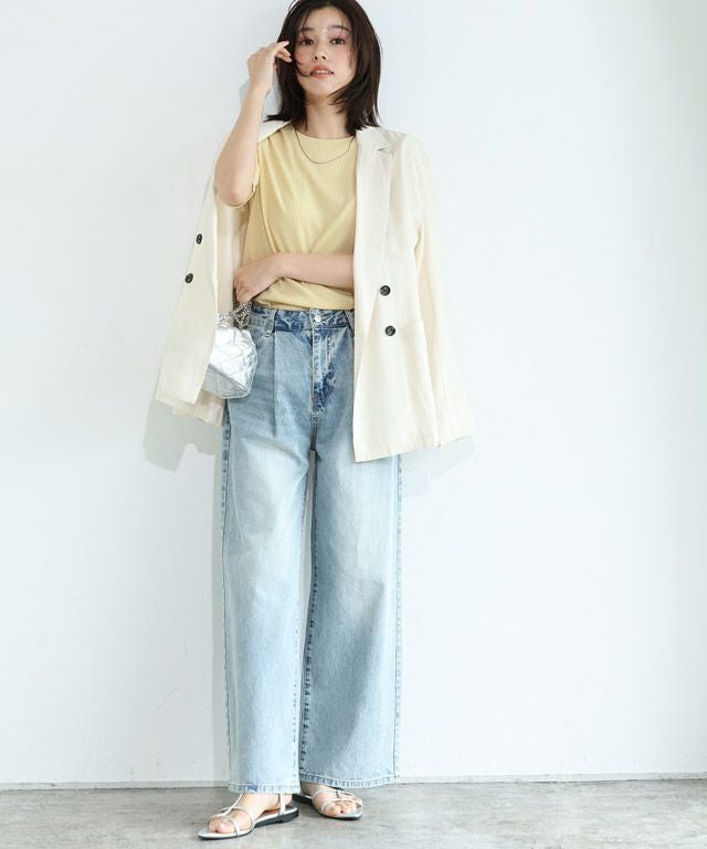 167cm / イエロー / 五分袖 / M