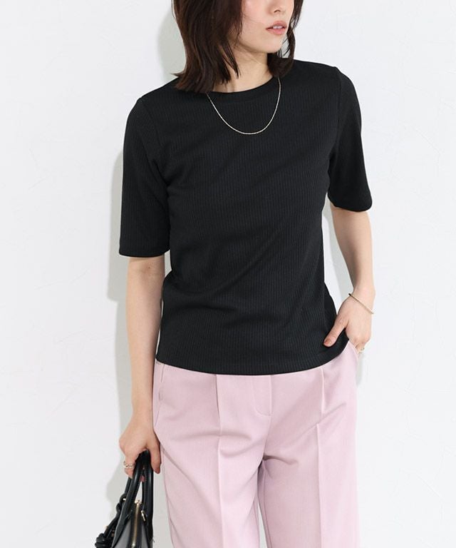 167cm / ブラック / 五分袖 / M