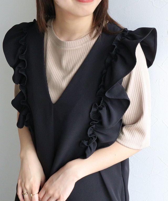 150cm / ベージュ / 五分袖 / M