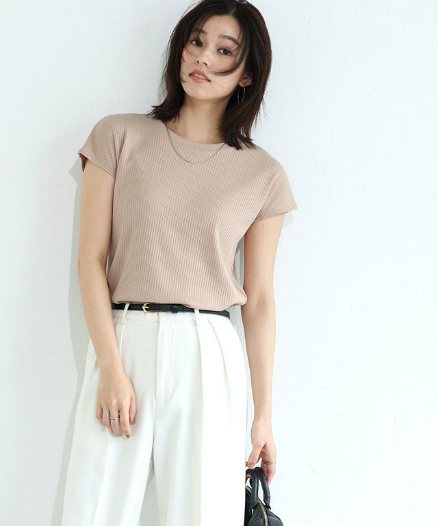 167cm / ベージュ / フレンチスリーブ / M