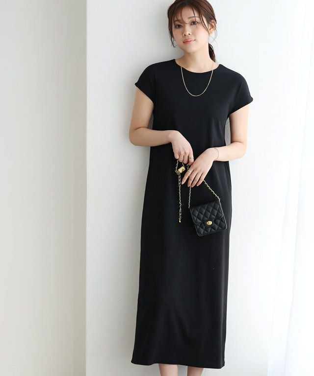 166cm / ブラック / フレンチスリーブ / M