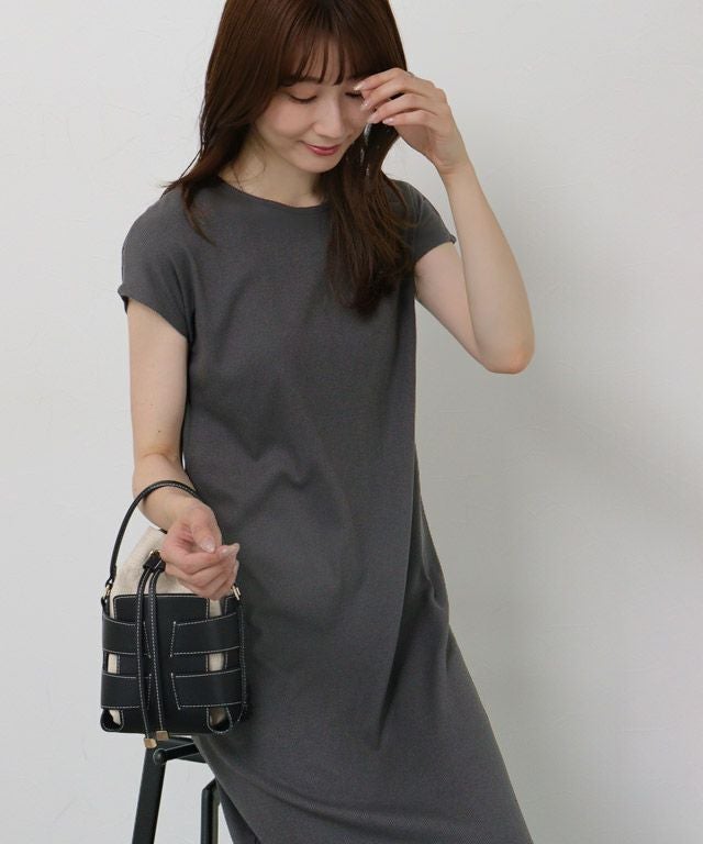 163cm / チャコール / フレンチスリーブ / M