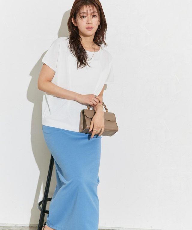 166cm / ホワイト / ボートネック / M