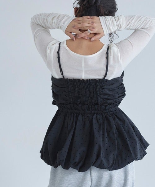 163cm / ドット / ブラック / M