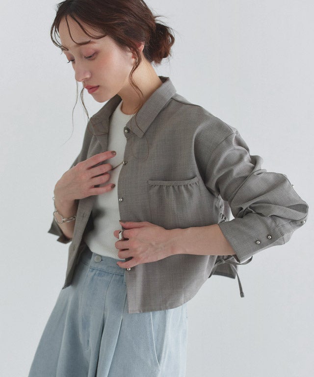 160cm / 杢グレージュ/ M
