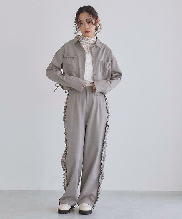 163cm / 杢グレージュ / M