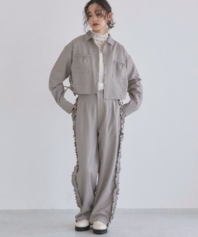 163cm / 杢グレージュ / M