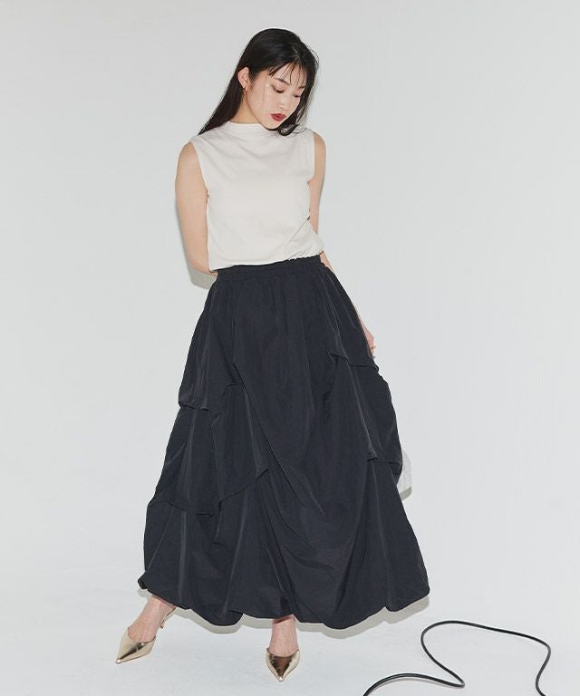 166cm / アイボリー×ブラック / M