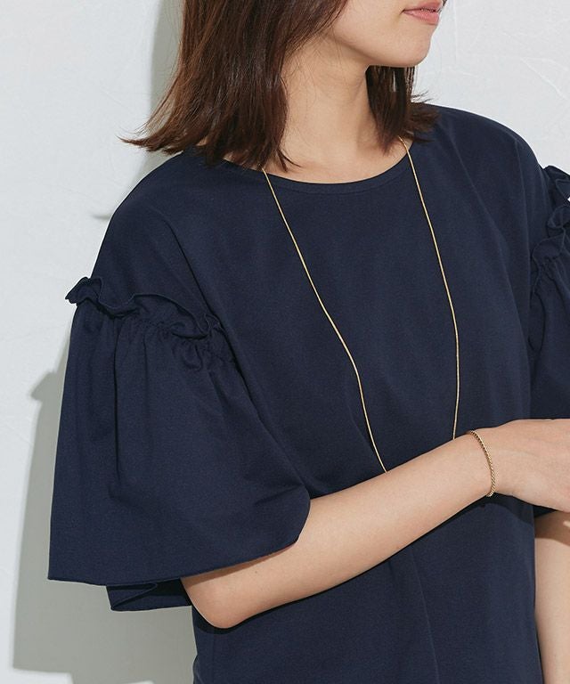 ドライタッチフリルギャザースリーブTシャツ【Pierrot】 【スピード