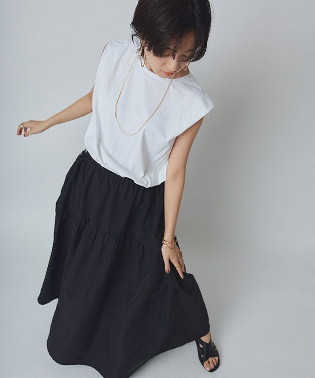 166cm / オフホワイト×ブラック / M