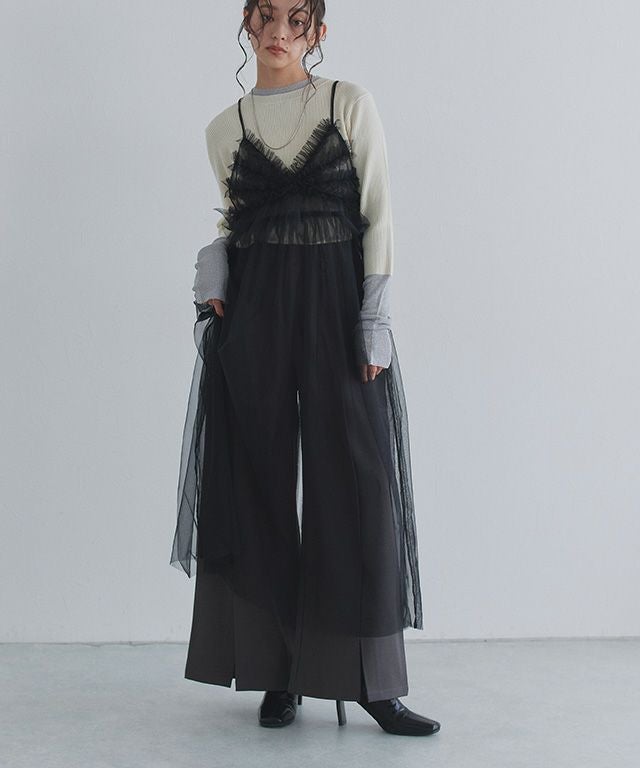 [ECLAM] チュールキャミワンピース