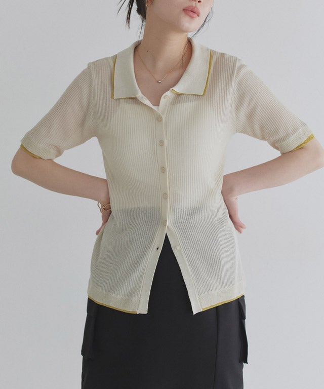 166cm / アイボリー×イエロー / M