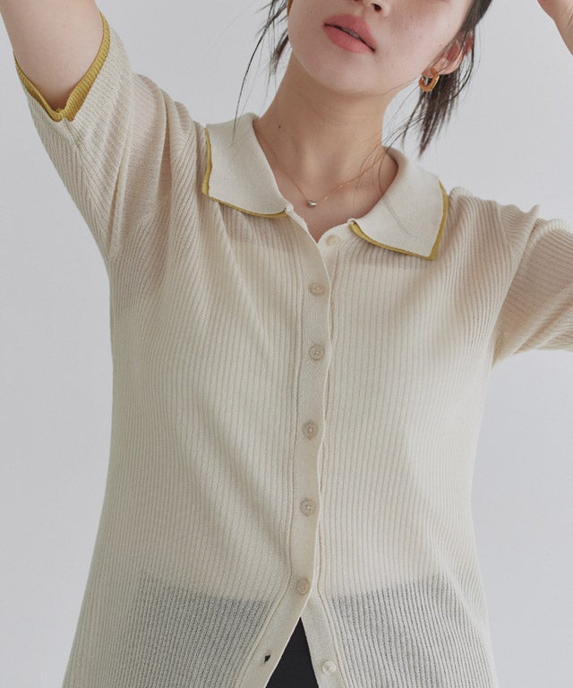 166cm / アイボリー×イエロー / M