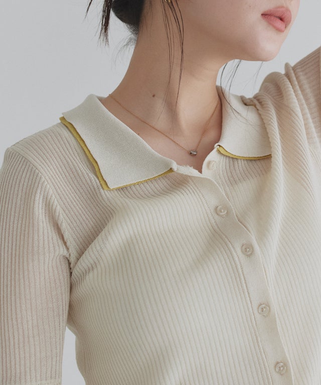 166cm / アイボリー×イエロー / M